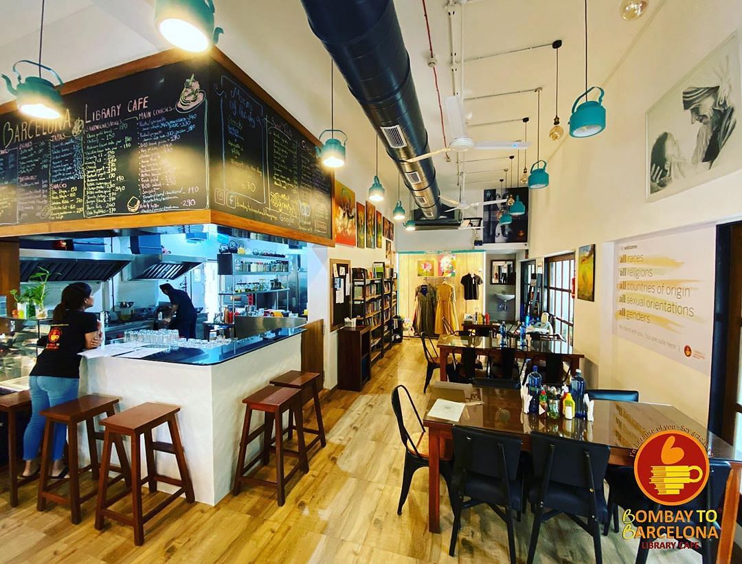 Bombay To Barcelona Library Cafe